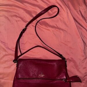 Kate Spade Red Leather Crossbody Bag